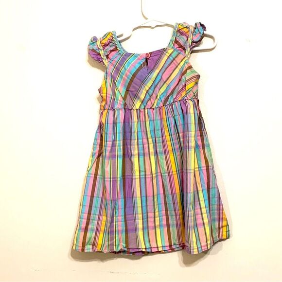 Flapdoodles | Multicolored Girls Striped Summer Sleeveless Casual Tank Dress - Picture 2 of 11